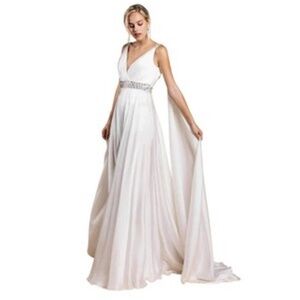 ANDREA AND LEO  Beutiful dress A-line Caped